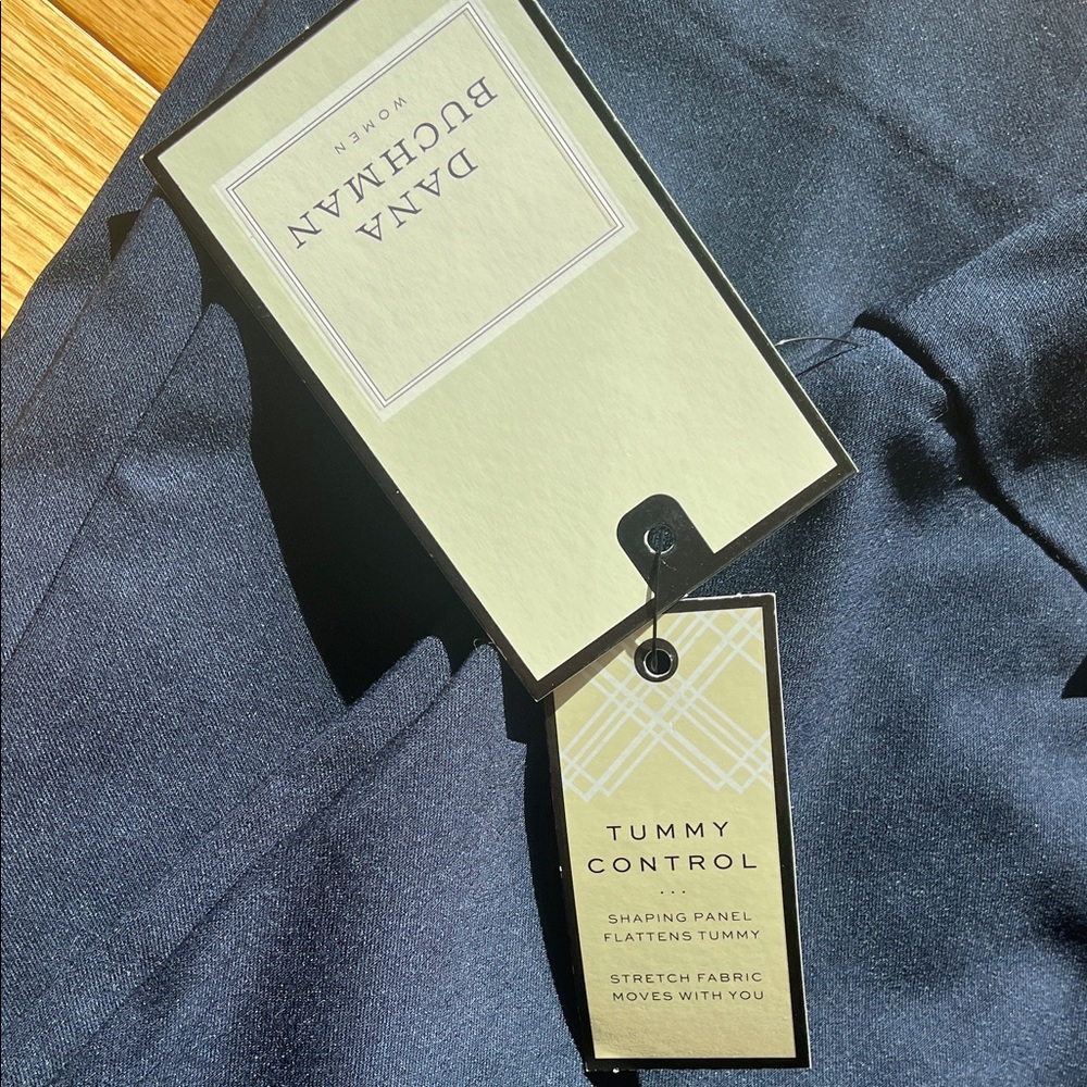 Dana Buchman Navy Straight Leg Pants - Picture 3 of 7